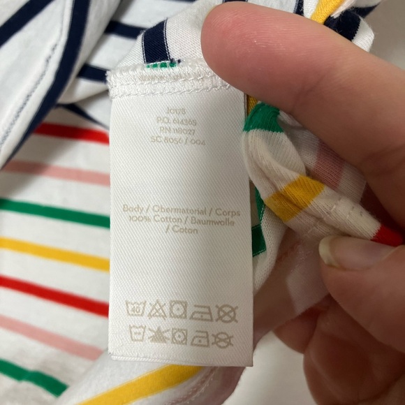 Boden Stripes ahead‎ of the rest Tee Sz Small Striped Crew Neck Cotton Casual - Picture 4 of 9